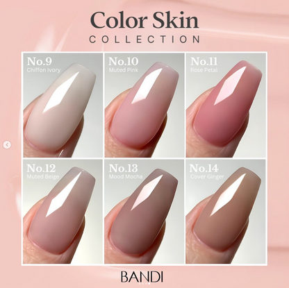 BANDI COLOR SKIN GEL NO.9 gél lakk - Chiffon Ivory